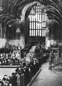 Vigil Prints: King George V lying in state in Westminster Hall, London, January 1936