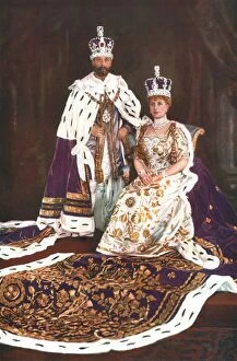 King George V and Queen Mary, 1911. Artist: W&D Downey