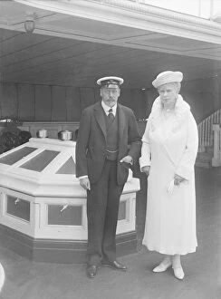 King Of Britain Gallery: King George V and Queen Mary aboard HMY Victoria and Albert, 1933