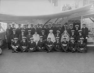 Admiral Of The Fleet Gallery: King George V and Queen Mary on board HMY Victoria and Albert, 1931. Creator