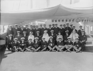King George V and Queen Mary on board HMY Victoria and Albert, 1933. Creator