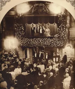 Mary Of Teck Prints: King George V and Queen Mary at a Royal Command Variety Performance, 1920s or 1930s (1935)