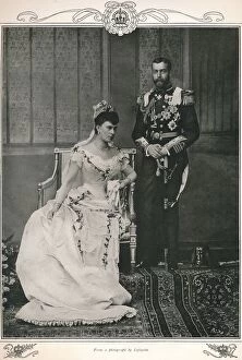 Sir Richard Gallery: King George V and Queen Mary on their wedding day, 1893 (1911). Artist: Lafayette