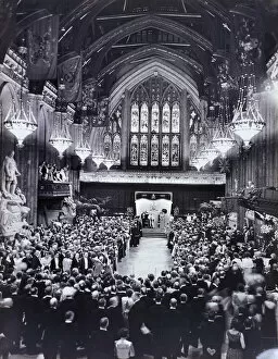 House Of Windsor Collection: King George V and Queen Marys Jubilee at the Guildhall, London, 1935