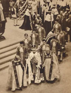Dr Cosmo Gordon Lang Prints: King George VI leaves the Abbey, May 12 1937