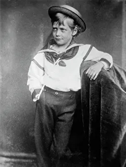 Saxe Coburg And Gotha Prints: King George as young boy, 1870, 1911. Creator: Bain News Service