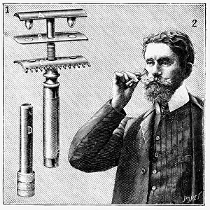 QUEENELIZABETH2 絵葉書 キ－ホルダ－ RAZOR 写真1990年 king-gillettes-safety-razor-