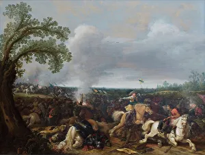 King Gustav II Adolf of Sweden at the Battle by Lützen November 16th, 1632, 1634. Creator: Jan Asselijin