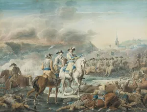 Gustav Adolf Prints: King Gustav II Adolf of Sweden at Wittstock, 1810. Creator: Emanuel Limnell