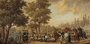 King Gustav III of Sweden & a Soldier.Episode from the Russian War 1789. Creators: Per Hillestrom, Gustav III of Sweden. King Gustav III of Sweden & a Soldier.Episode from the Russian War 1789. Creators: Per Hillestrom, Gustav III of Sweden