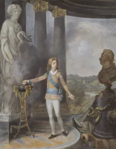 Holstein Gottorp Prints: King Gustav IV Adolf of Sweden Sacrifices to Hygieia for his Father's Health
