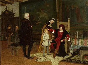 King Gustav Vasa of Sweden Being Introduced to King Hans, 1881. Creator: Johan Axel Gustav Acke