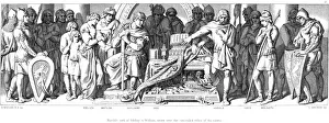 King Harold swears allegiance to William of Normandy, c1866. Artist: Daniel Maclise King Harold swears allegiance to William of Normandy, c1866. Artist: Daniel Maclise