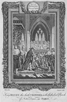 King Of England And France Gallery: King Henry the Sixth Crowned in the Cathedral Church of Notre Dame, in Paris, c1787
