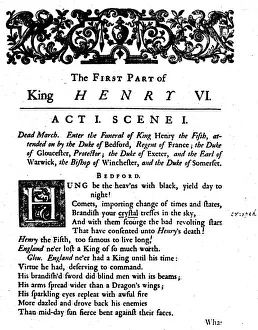 Alexander Pope Gallery: King Henry VI. Act 1. Scene 1, c1723, (1946)