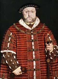 Images Dated 16th December 2005: King Henry VIII, 1542-1550. Artist: Hans Holbein the Younger