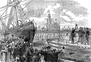 Steam Ships Prints: The King of Holland declaring the docks open, 1873. Creator: Unknown