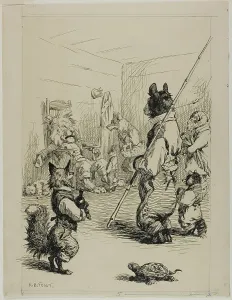 Tortoise Prints: De King Im Sit Right Flat in a Chair, n.d. Creator: AB Frost