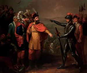 Jozef Prints: King Jagiello and the Teutonic Knights, after 1816. Creator: Jozef Peszka
