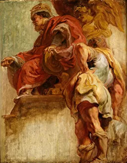 James Vi Of Scotland Collection: King James I Uniting England and Scotland, 1632-33. Creator: Peter Paul Rubens
