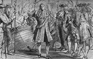 James Ii Prints: King James II. Landing at Kinsale, 12 March 1689, (c1880)