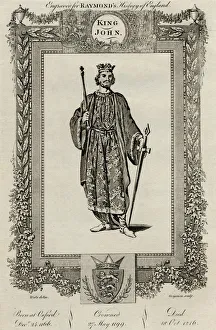 George Frederick Raymond Prints: King John, (1166-1216), c1787