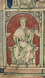 Historia Anglorum Prints: King John of England (From the Historia Anglorum)