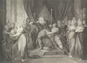 Henri Fuseli Gallery: King Lear Casting Out His Daughter Cordelia (Shakespeare, K