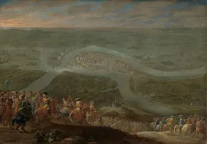 King Louis XIV and his Entourage at the Siege of Schenkenschans, 1672, c.1675. Creator: Lambert de Hondt II