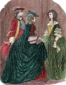 King Louis XV of France (1710-1774) and his mistress Marie-Anne of Mailly-Nesle(1717-1744)... 1851. Creator: Unknown