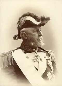 King Oscar II (1829-1907), portrait, 1880-1900. Creator: L Larsson