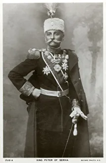 Yugoslavia Prints: King Peter I of Serbia, c1903-c1918(?)