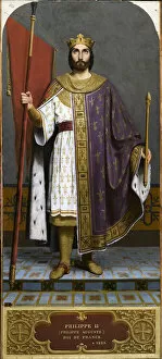 King Philip II of France (1165-1223), 1840s. Creator: Signol, Émile (1804-1892)