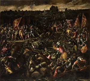 Franks Prints: King Pippin's Army Trying to Reach Venice