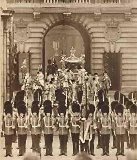 Standing To Attention Gallery: The King and Queen Leave the Palace for their Coronation, 1937