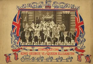 Queen Consort Elizabeth Prints: The King and Queen Leaving Buckingham Palace, 1937. Creator: Photochrom Co Ltd of London