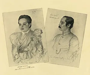 Andresen Prints: The King and Queen of Siam, 1898. Creator: Christian Wilhelm Allers