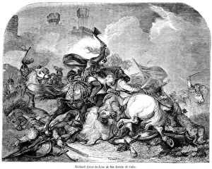 King Richard I (1157-1199) at the Battle of Jaffa, 1192