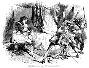 King Richard I (1157-1199) surprised by Austrian soldiers