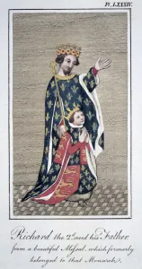 Richard Of Bordeaux Prints: King Richard II with his father Edward III, (1799)
