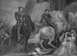King Richard The Seconds Entry Into London, 1859. Artist: Robert Thew King Richard The Seconds Entry Into London, 1859. Artist: Robert Thew
