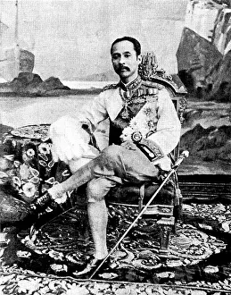 Southeast Asia Prints: The King of Siam: Chulalongkorn I. 1895. Creator: Unknown