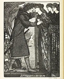 Burne Jones Prints: King Sigurd I the Crusader, 1862. Creator: Burne-Jones, Sir Edward Coley (1833-1898)