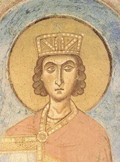 Jewish Life Prints: King Solomon, 12th century. Artist: Ancient Russian frescos