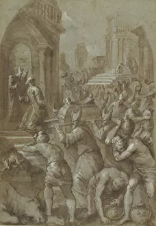 Solomon Collection: King Solomon Beholds the Ark of the Covenant Being Brought to the Temple, 1604
