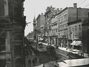 Ontario Prints: King Street looking west, Toronto, Canada, 1895. Creator: W &s Ltd