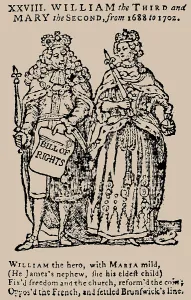 Mary Henrietta Stuart Prints: King William III of England, holding the Bill of Rights in his hand