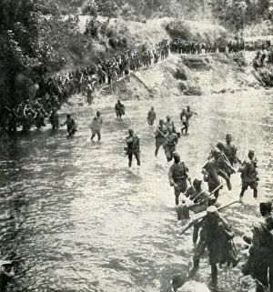 German East Africa Prints: The Kings African Rifles Crossing The Ruwu River