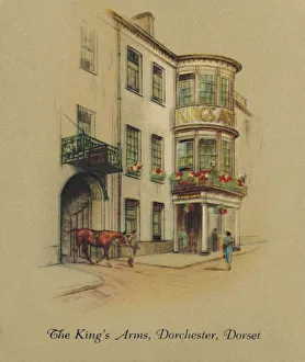 Window Box Prints: The Kings Arms, Dorchester, Dorset, 1939