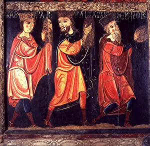 Balthasar Collection: The three kings, detail of the Avia front, from the Church of St